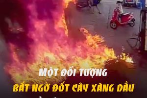Châm lửa đốt cây xăng ở Nha Trang