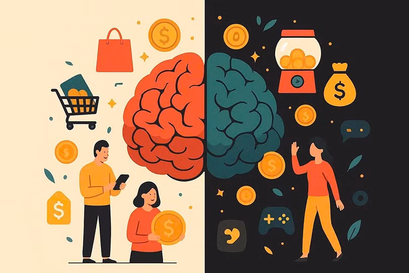 Nhiều bạn trẻ đã rơi vào cảm giác “nghiện” mua sắm bởi tác động của cơ chế tiết dopamine trong não bộ. Ảnh minh hoạ.