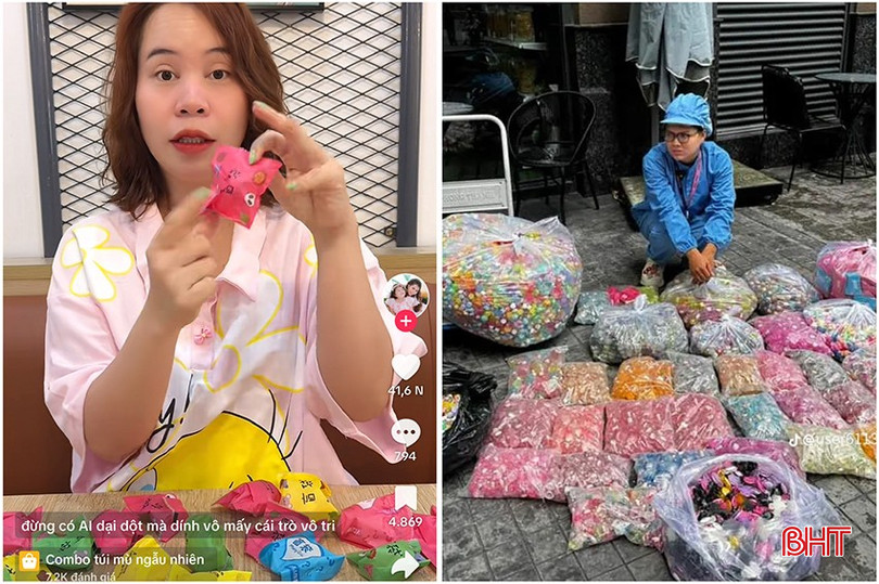 Nhiều KOL, KOC tham gia giới thiệu và bán các loại túi mù trên mạng xã hội. (Ảnh chụp màn hình). bqbht_br_nhieu-kol-koc-tham-gia-gioi-thieu-va-ban-cac-loai-tui-mu-tren-mang-xa-hoi.jpg