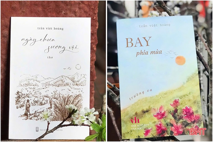 Tập thơ đầu tay “Ngày chưa sương vội” (NXB Hội Nhà văn) và trường ca “Bay phía mùa” (NXB Văn học) là những ấn phẩm tâm huyết của Việt Hoàng. bqbht_br_z6277810919005-f4255d3ab9dbc84b062b12207b8181f5.jpg