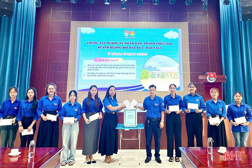Đoàn trường Cao đẳng Y tế Hà Tĩnh quyên góp tiền ủng hộ đồng bào miền Bắc bị ảnh hưởng bởi cơn bão số 3. bqbht_br_459415765-1040620964734253-6505398319212404163-n.jpg