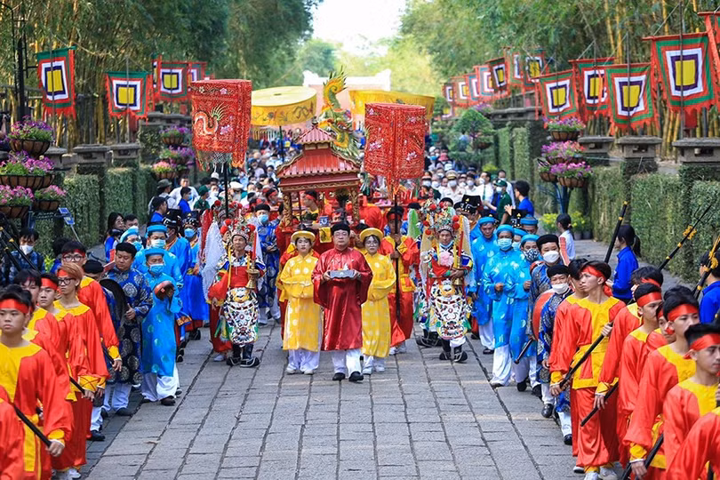 Tín ngưỡng thờ cúng Hùng Vương ở Phú Thọ đã được UNESCO công nhận là di sản văn hóa phi vật thể đại diện của nhân loại. Ảnh: Internet.
