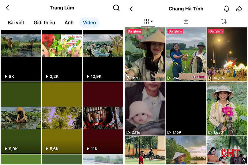 Các video được đăng tải trên nền tảng Facebook và Tiktok của chị Trang thu hút lượt xem khá cao. z5752775455281_19a6f1a03a44ddf755c95750f1ff7949.jpg