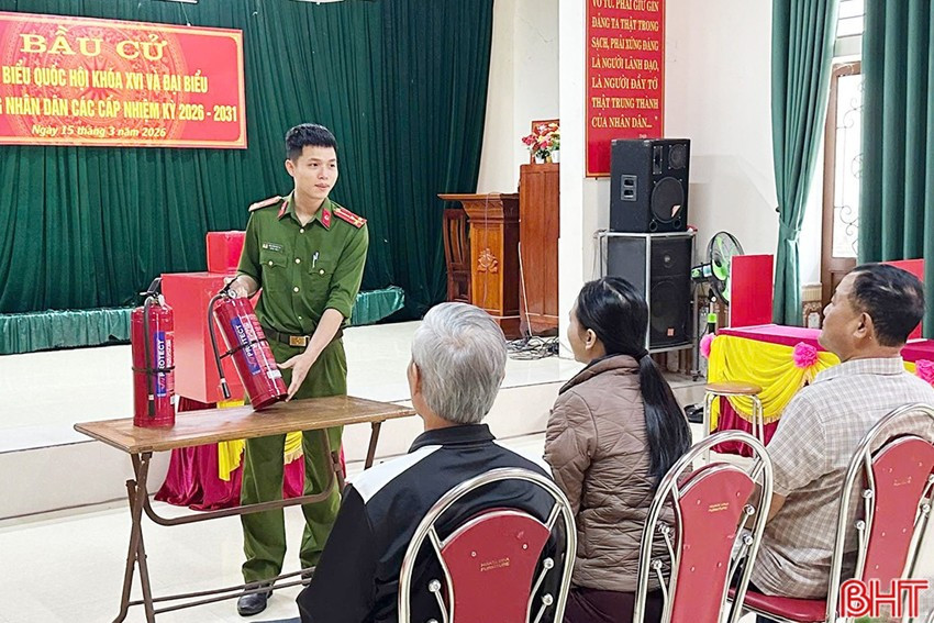 Công tác đảm bảo an toàn PCCC cho ngày bầu cử đã được lực lượng CC&amp;CNCH các khu vực triển khai đồng bộ.