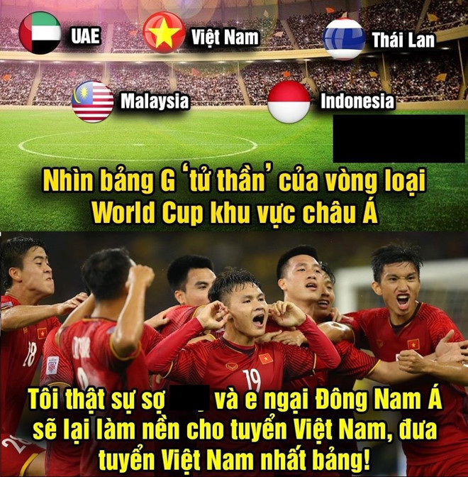Dân mạng chế ảnh Việt Nam gặp Thái Lan, Malaysia ở vòng loại World Cup