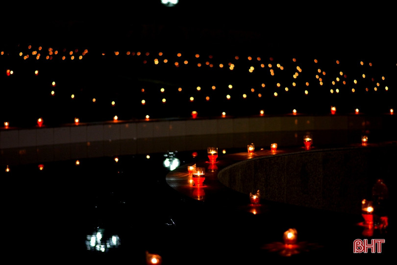 1.070 ngọn nến tri ân các anh hùng liệt sỹ ở TX Kỳ Anh