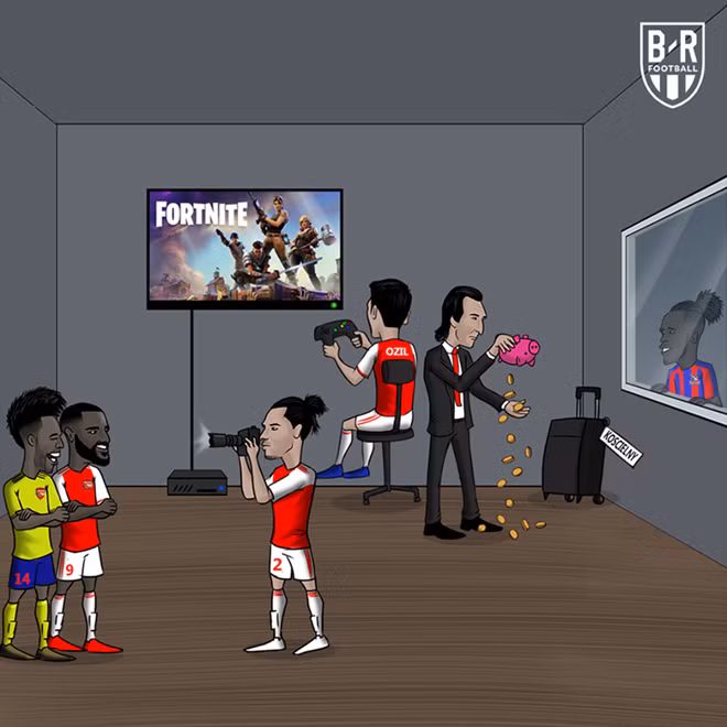 Ảnh chế MU và Arsenal vẫn đang “loay hoay” trên thị trường chuyển nhượng