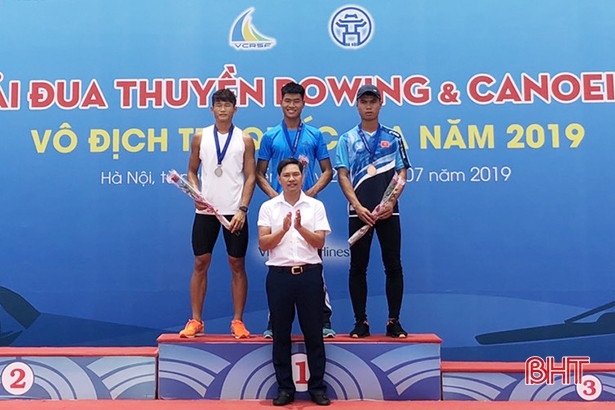 Hà Tĩnh giành 7 huy chương Giải đua thuyền Rowing và Canoeing