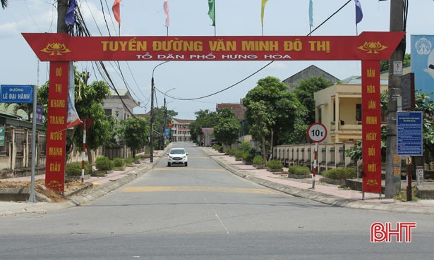 Hà Tĩnh có 5 phường và 60 tuyến phố đạt chuẩn văn minh đô thị
