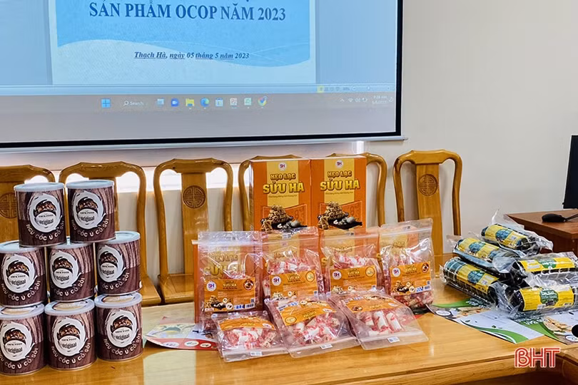 Thạch Hà công nhận 3 sản phẩm OCOP 3 sao