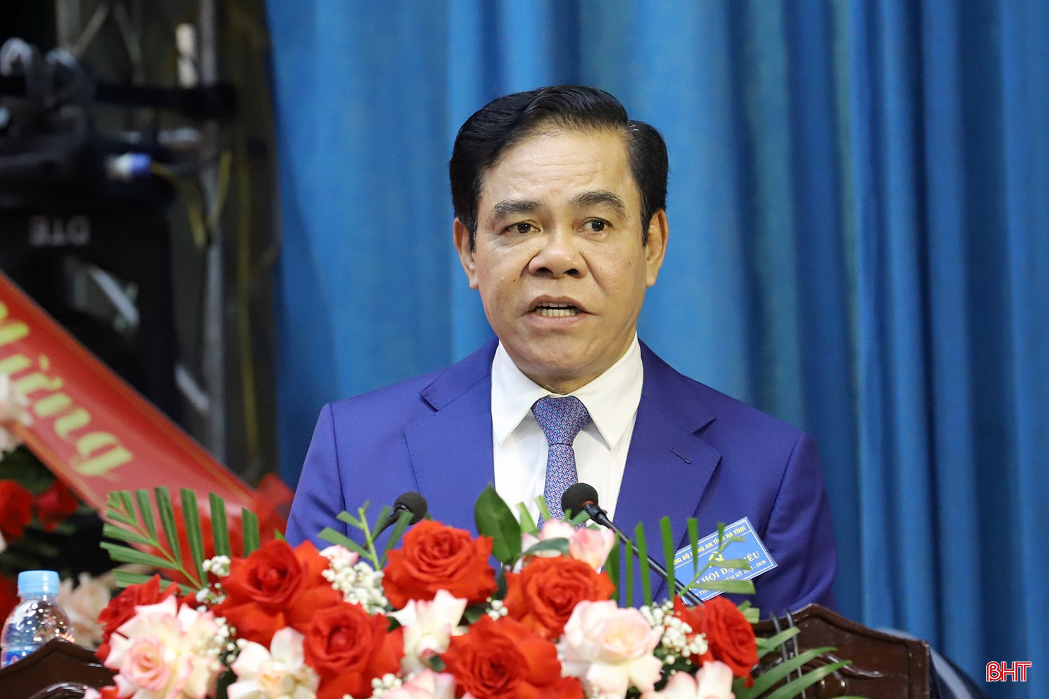 Phó Bí thư Tỉnh ủy, Chủ tịch UBND tỉnh Võ Trọng Hải phát biểu chỉ đạo tại đại hội. bqbht_br_dai-hoi-cong-an-tinh-06b.jpg