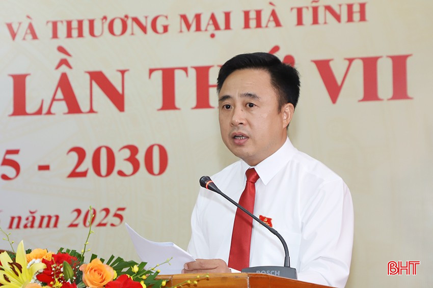 Ông Hồ Sỹ Huy Thảo - Giám đốc Công ty CP Chăn nuôi Mitraco phát biểu tham luận tại đại hội. bqbht_br_6.jpg