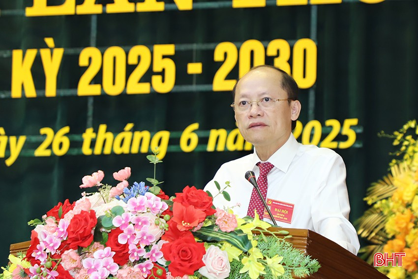 Phó Chủ tịch Thường trực UBND tỉnh Nguyễn Hồng Lĩnh phát biểu chỉ đạo đại hội. bqbht_br_8.jpg