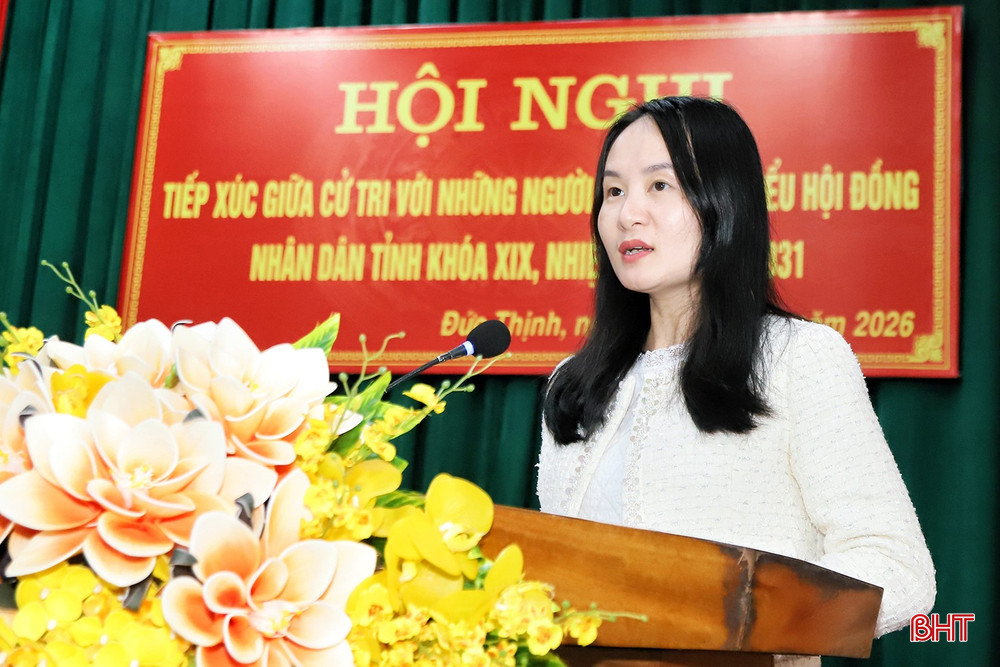 Bà Hoàng Dương Liễu - Chuyên viên Phòng Quản lý Báo chí và Xuất bản, Sở Văn hoá - Thể thao và Du lịch trình bày chương trình hành động.