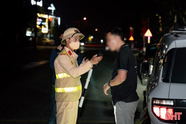 Lập 19 tổ công tác chốt chặn kiểm tra nồng độ cồn