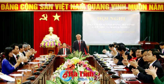 Ban chấp hành Đảng bộ tỉnh Hà Tĩnh bầu Bí thư, Phó Bí thư Tỉnh ủy ảnh 1
