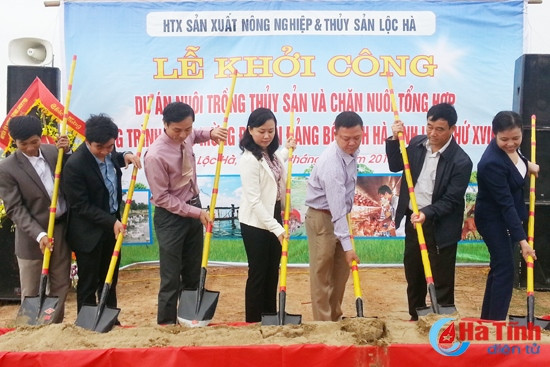 Khởi công dự án nông nghiệp tổng hợp tại Lộc Hà ảnh 1