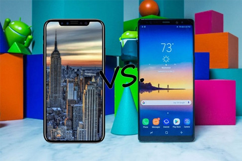 iPhone X và Galaxy Note8 không còn giống iPhone/Galaxy của nhiều năm trước. sao chep iphone canh bac ty do cua samsung
