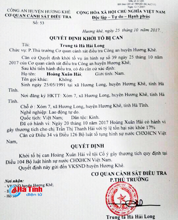 khoi to doi tuong xong vao tram xa chem nhan vien y te trong thuong