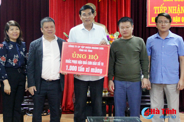 ho tro 1 000 tan xi mang khac phuc hau qua mua bao so 10