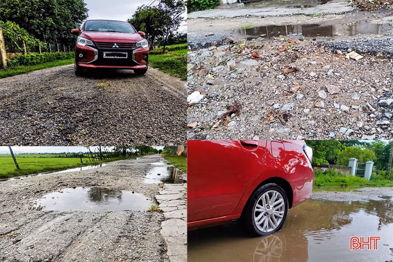 Đường giao thông xuống cấp, người dân Thạch Mỹ khó khăn trong đi lại