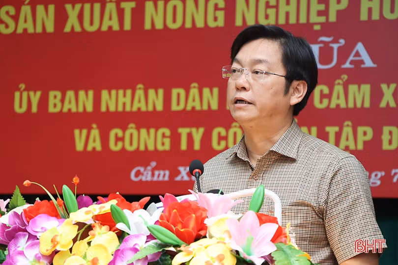 Cẩm Xuyên ký kết hợp tác sản xuất nông nghiệp hữu cơ tuần hoàn với Tập đoàn Quế Lâm