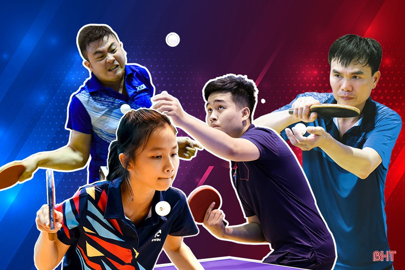 Nhiều pha bóng ấn tượng trong ngày thứ 2 Giải Bóng bàn các CLB mở rộng Báo Hà Tĩnh