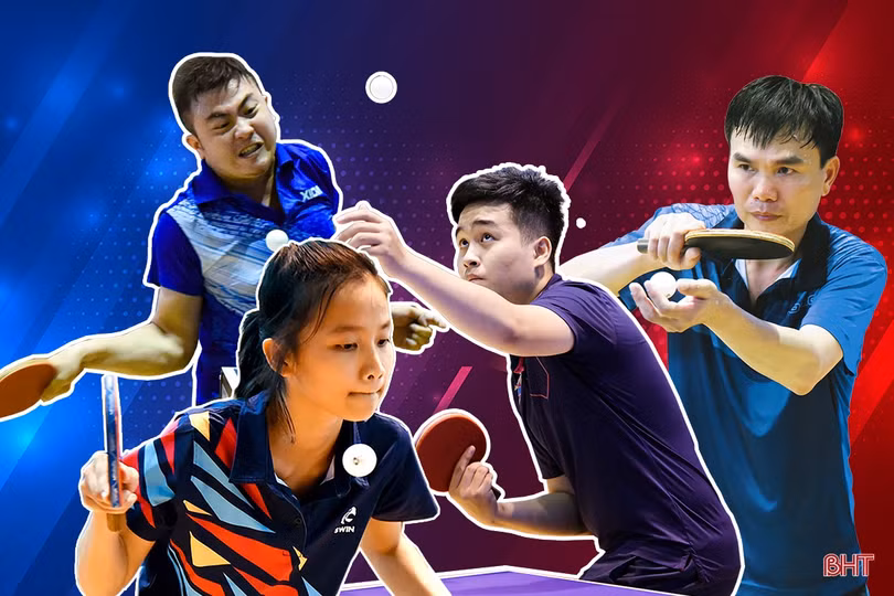 Nhiều pha bóng ấn tượng trong ngày thứ 2 Giải Bóng bàn các CLB mở rộng Báo Hà Tĩnh