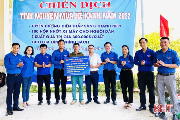 Tuổi trẻ Hà Tĩnh ra quân ngày cao điểm Tình nguyện chung tay xây dựng nông thôn mới”