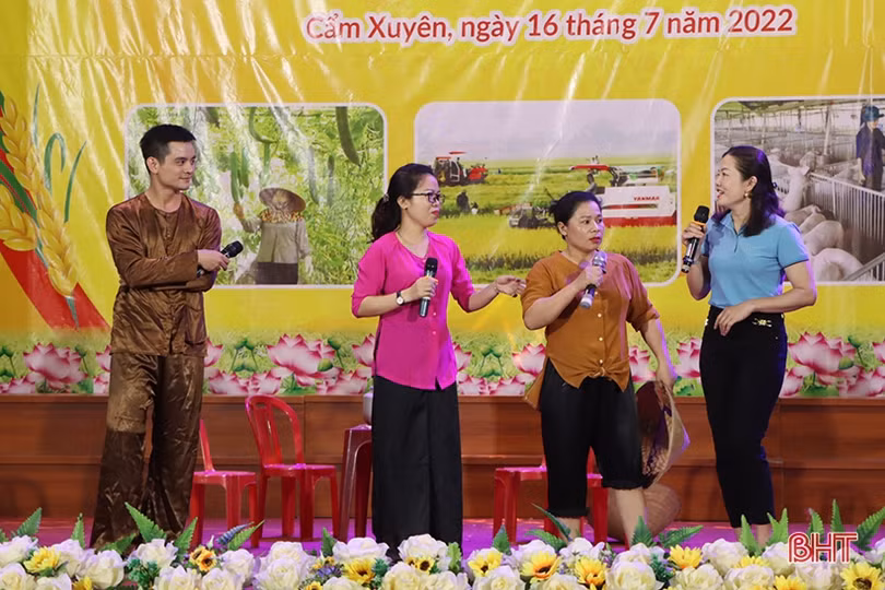 Thị trấn Cẩm Xuyên nhất Hội thi Nhà nông đua tài cấp huyện