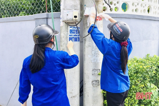 Tuổi trẻ Hà Tĩnh ra quân ngày cao điểm Tình nguyện chung tay xây dựng nông thôn mới”