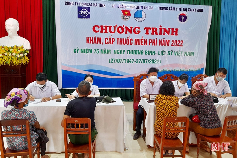 Các tổ chức, đơn vị khám và cấp phát thuốc miễn phí cho người dân Hà Tĩnh