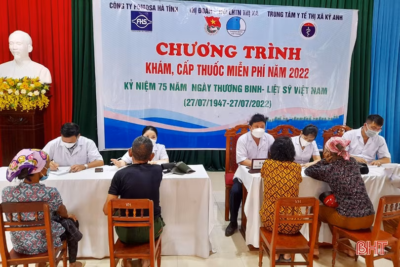 Các tổ chức, đơn vị khám và cấp phát thuốc miễn phí cho người dân Hà Tĩnh