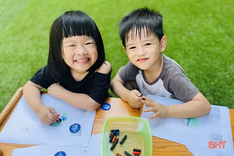 Giờ Trái đất của các bé mầm non Trí Đức: Hành động nhỏ - ý nghĩa lớn”