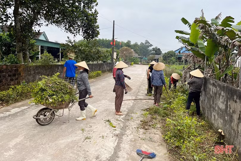 Quê hương anh hùng Phan Đình Giót sôi nổi xây dựng xã nông thôn mới nâng cao