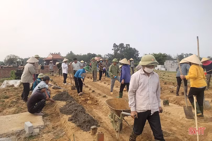 Quê hương anh hùng Phan Đình Giót sôi nổi xây dựng xã nông thôn mới nâng cao