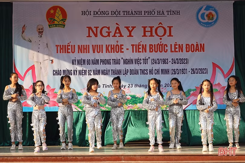 Sôi nổi “Ngày hội thiếu nhi vui khỏe - Tiến bước lên Đoàn” ở TP Hà Tĩnh
