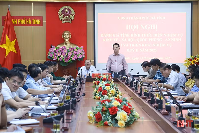 TP Hà Tĩnh đề ra các giải pháp thực hiện tốt nhiệm vụ phát triển KT-XH trong quý II/2023