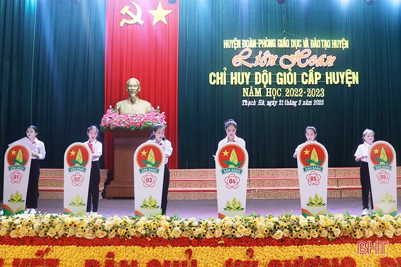 Trường Tiểu học 1 thị trấn đạt giải nhất Liên hoan “Chỉ huy Đội giỏi” huyện Thạch Hà