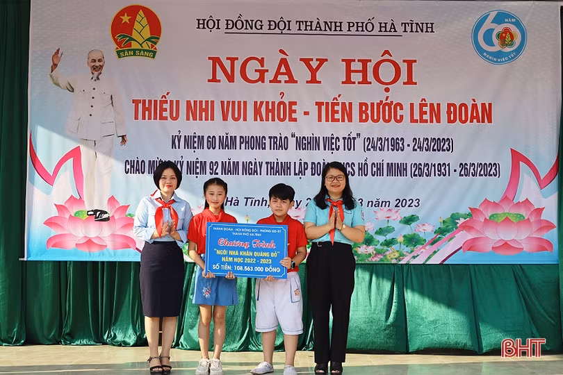 Sôi nổi “Ngày hội thiếu nhi vui khỏe - Tiến bước lên Đoàn” ở TP Hà Tĩnh