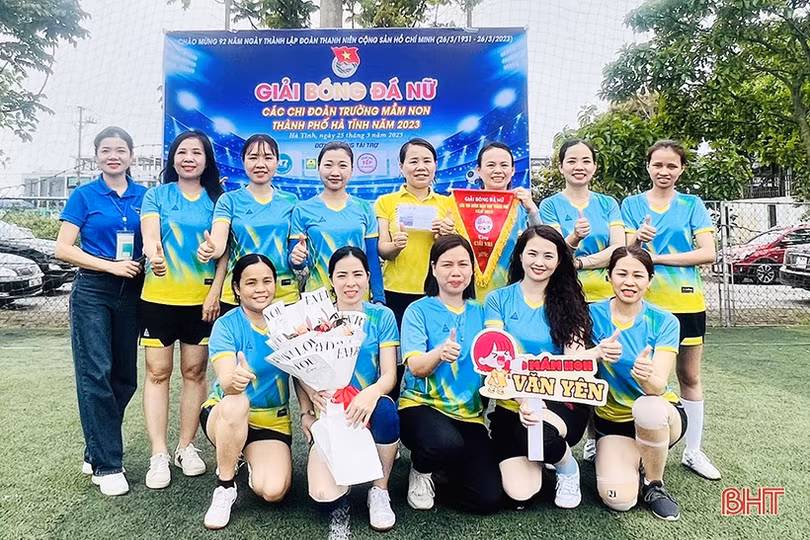 Đại Nài vô địch Giải Bóng đá nữ các trường mầm non TP Hà Tĩnh