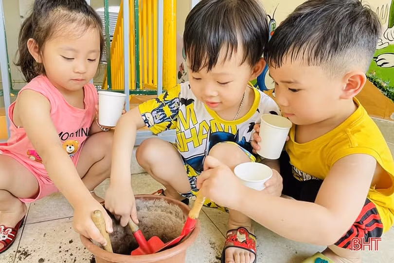 Giờ Trái đất của các bé mầm non Trí Đức: Hành động nhỏ - ý nghĩa lớn”