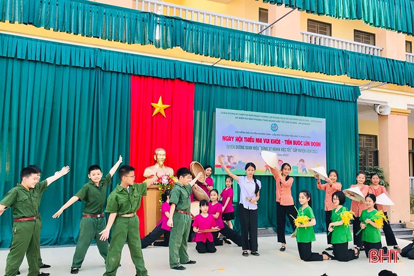 Thiếu nhi Hà Tĩnh náo nức với Ngày hội “Thiếu nhi vui khỏe - Tiến bước lên Đoàn”