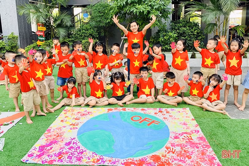 Giờ Trái đất của các bé mầm non Trí Đức: Hành động nhỏ - ý nghĩa lớn”