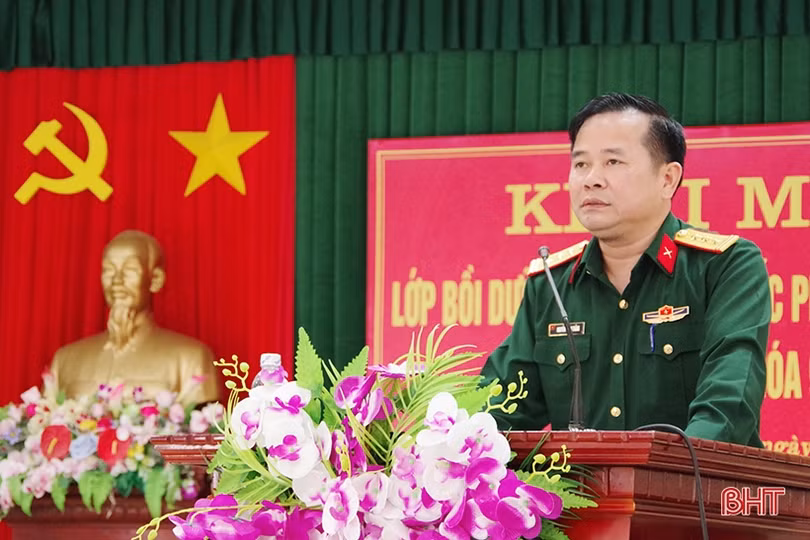 Bồi dưỡng kiến thức quốc phòng - an ninh cho 88 cán bộ ở Hà Tĩnh