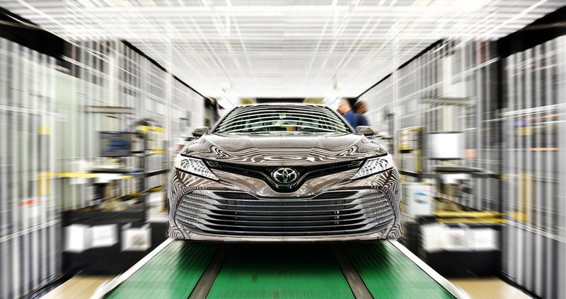 toyota camry 2018 chinh thuc di vao san xuat