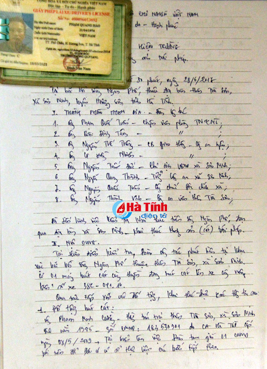 2 ngay bat gon 2 vu khai thac cat lau tren song ngan pho