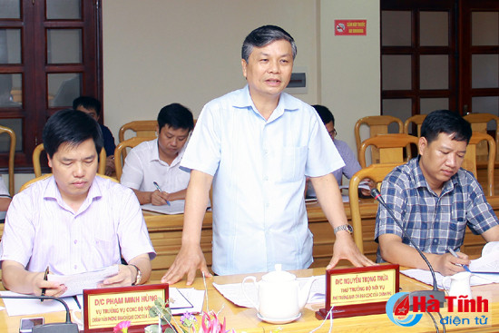 doan cong tac chinh phu kiem tra cai cach hanh chinh tai ha tinh