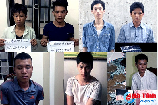cong an tp ha tinh 1 thang bat 7 doi tuong buon ban su dung ma tuy