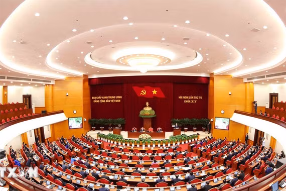 Thông cáo báo chí về ngày làm việc thứ nhất Hội nghị Trung ương 4 khóa XIV